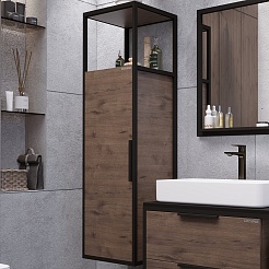 Grossman Пенал подвесной Лофт 40 веллингтон/черный – фотография-2